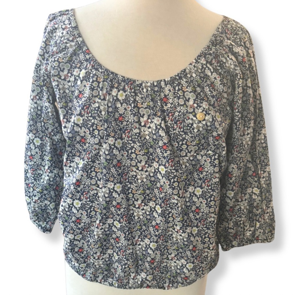 ✨ Liberty Art Fabrics for J. Crew Floral Blouse – XS ✨